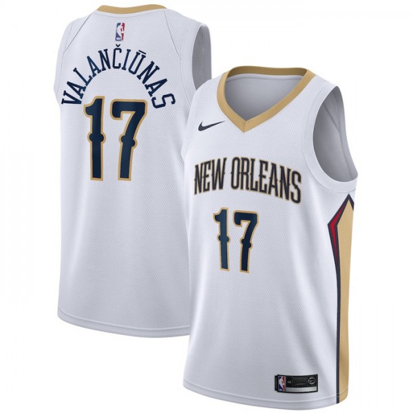 New Orleans Pelicans Trikot jonas valanciunas 17 Nike 2022-23 Association Edition Weiß Swingman - Herren